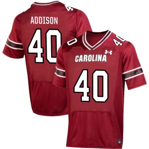 Men Anthony Addison Garnet Gamecocks #40 Stitched Jersey 842749-899