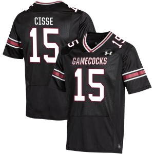 Men Brandon Cisse Black South Carolina Gamecocks #15 Embroidery Jerseys 392403-405