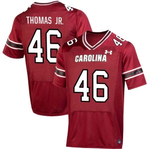 Men Bryan Thomas Jr. Garnet South Carolina #46 Embroidery Jersey 782939-733
