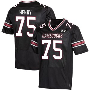 Men Cason Henry Black Gamecocks #75 Official Jerseys 357616-898