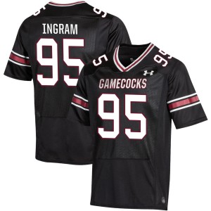 Men Christian Ingram Black South Carolina Gamecocks #95 Embroidery Jersey 772016-349