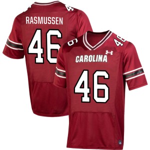 Men Cole Rasmussen Garnet South Carolina #46 Game Jerseys 811065-981