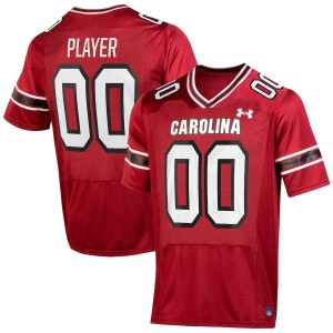 Men Custom Garnet South Carolina #00 Embroidery Jersey 658034-798