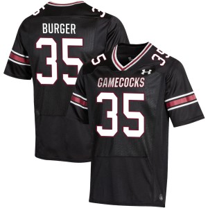 Men Jackson Burger Black South Carolina Gamecocks #35 Player Jersey 403942-484