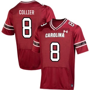 Men Judge Collier Garnet South Carolina #8 Limited Jerseys 258016-556
