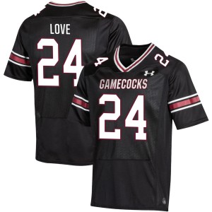 Men Mason Love Black University of South Carolina #24 University Jerseys 451912-700