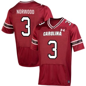 Men Myles Norwood Garnet University of South Carolina #3 University Jersey 587364-528