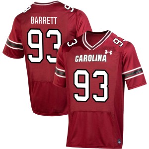 Men Nick Barrett Garnet South Carolina #93 Game Jersey 110354-910