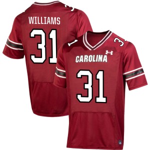 Men Peyton Williams Garnet Gamecocks #31 High School Jersey 955704-298