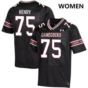 Women Cason Henry Black University of South Carolina #75 High School Jerseys 144043-960