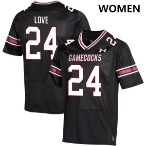 Women Mason Love Black University of South Carolina #24 Limited Jersey 124030-847