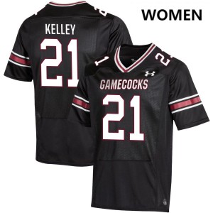 Women Max Kelley Black South Carolina Gamecocks #21 Stitched Jersey 862374-388