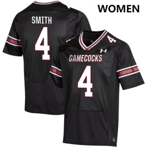 Women Michael Smith Black South Carolina #4 Stitched Jerseys 693061-216