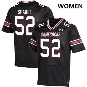 Women Nick Sharpe Black South Carolina Gamecocks #52 Official Jersey 968468-597