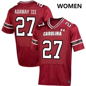 Women Oscar Adaway III Garnet South Carolina Gamecocks #27 Limited Jerseys 868925-748
