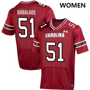 Women Tree Babalade Garnet Gamecocks #51 High School Jersey 195802-581