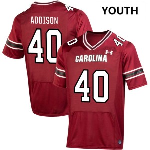 Youth Anthony Addison Garnet Gamecocks #40 2025-26 Jerseys 952849-157