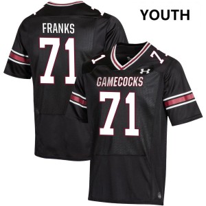 Youth Blake Franks Black Gamecocks #71 2025 Jersey 992434-127