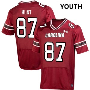Youth Brady Hunt Garnet South Carolina #87 Game Jerseys 177208-138