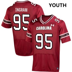 Youth Christian Ingram Garnet South Carolina Gamecocks #95 NCAA Jersey 528167-302