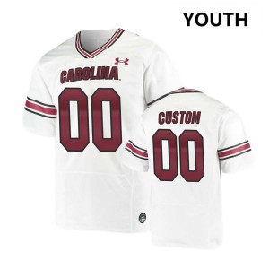Youth Custom White South Carolina #00 High School Jersey 742391-947