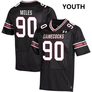 Youth Davonte Miles Black University of South Carolina #90 NCAA Jersey 391324-371