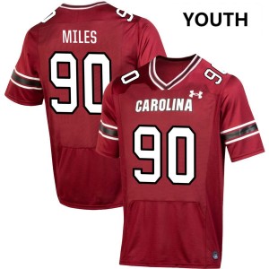 Youth Davonte Miles Garnet Gamecocks #90 Alumni Jerseys 511845-161