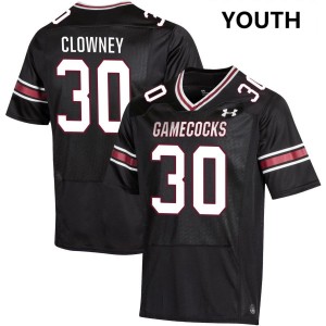 Youth Demon Clowney Black Gamecocks #30 Embroidery Jerseys 712278-691