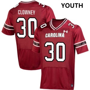 Youth Demon Clowney Garnet University of South Carolina #30 Player Jersey 203503-172