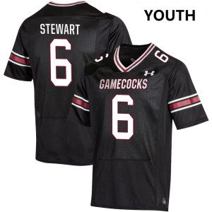Youth Dylan Stewart Black University of South Carolina #6 NCAA Jerseys 771360-984