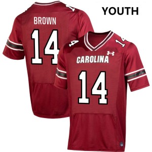 Youth Jared Brown Garnet South Carolina Gamecocks #14 University Jersey 895475-443