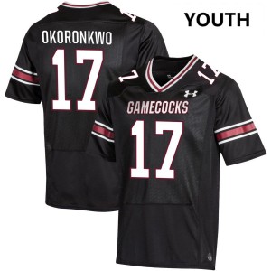 Youth Justin Okoronkwo Black South Carolina #17 High School Jerseys 542785-562