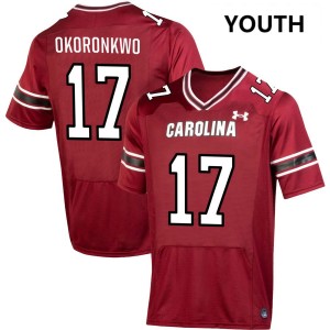 Youth Justin Okoronkwo Garnet South Carolina #17 Limited Jersey 357888-101