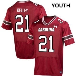 Youth Max Kelley Garnet University of South Carolina #21 Official Jersey 694374-797