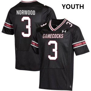 Youth Myles Norwood Black South Carolina #3 Stitched Jersey 554561-661