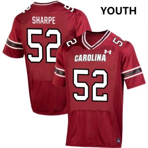 Youth Nick Sharpe Garnet South Carolina #52 Embroidery Jerseys 824284-136