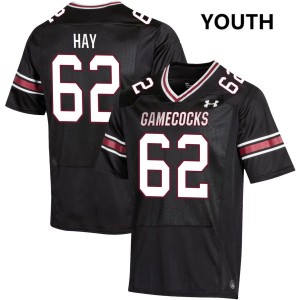 Youth Nolan Hay Black Gamecocks #62 NCAA Jerseys 989324-935
