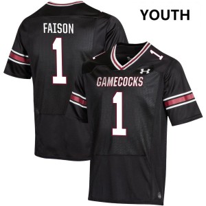 Youth Rahsul Faison Black South Carolina Gamecocks #1 Game Jerseys 764502-587