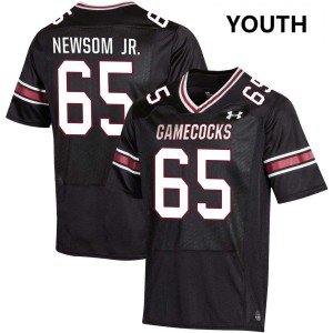 Youth Rodney Newsom Jr. Black University of South Carolina #65 Stitched Jersey 801296-828