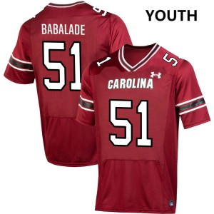 Youth Tree Babalade Garnet South Carolina Gamecocks #51 Limited Jerseys 485450-644